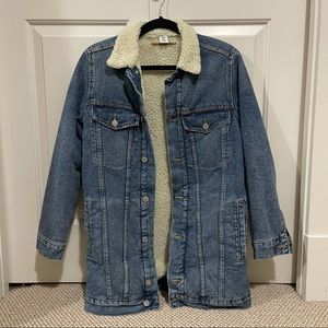 H&M Sherpa Denim Jacket ✨